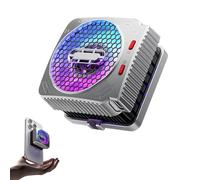 30W Magnetic Heat Dissipation King, MX2 Magnetic Cell Phone Cooler, with Dual Semi-Conductor Cooling Chip, for Tiktok Live Streaming, Outdoor Vlog, Mobile Gaming (1 Pcs) (No charging head)