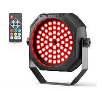30W Mini RGBW 60 LED Par faro batteria con telecomando ricaricabile luce de palcoscenico stroboscopica con Modalità Suono/Auto illuminazione luce da discoteca per festa DJ compleanno camera