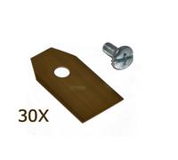 30X 3,5CM lame di titanio compatibile con Husqvarna Automower 420 440 430X 450X