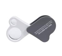 30X 50X Vetro Doppia Lente Occhio Lente d'ingrandimento Tasca Lente di Ingrandimento Handheld Lens Per Ispezione Moneta di Gioielli Vetro Pieghevole Compatto