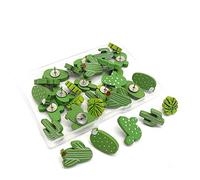 30x Cactus Carini Per Pinne A Foglia Palma Pin Decorative Pushpin Indice Thumbtacks I Marcatori Della Bacheca Della Scuola Fornitura Uffici A Spinta Chiara Parete Muro