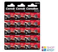 30x CAMELION LR44 AG13 1.5V Batterie a Bottone Alkaline Senza Mercurio