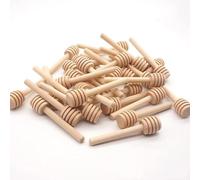 30x Cucchiaini Bastoncini Miele Legno Piccoli Mini Spargimiele 8 cm per Vasetti Miele Bomboniere Ringraziamento Matrimonio Battesimo