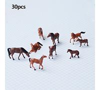 30X Dipinto Mucche Cavalli Modello Trains Ho Scala 1:87-Farm Animali Personaggi