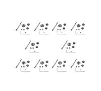 30x Ingranaggio di Trasmissione In Metallo con Cambio Asse D Set di Ingranaggi In Acciaio per WPL D12 1/10 RC Accessori per Parti di Aggiornamento per