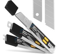 30x Instalguru Lame Segmentate 18 mm Ricambio Per Taglierino Coltello Universale Cutter Lama In Acciaio Affilato Robusto Accessorio Officina Falegnameria Casa Ufficio