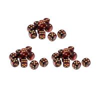 30x set gioco traslucidi a 6 facce da 16 mm D6 con