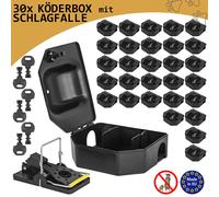 30x Trappola per topi Scatola per esche da giardino per stazione di esca Petigi