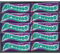 30x Wrigleys Airwaves Cool Cassis Blackcurrant Chewing Gum confezione...