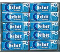 30x Wrigleys Orbit Peppermint Chewing Gum Full 30 confezioni 300 pezzi