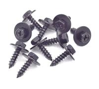 30x You.S Vite Con Disco Esagonale Metallo 6 X 22 MM Universale Nero