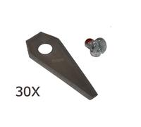 30X4,9CM acciaio inox lama per robot BOSCH Indego 350 400 1000 1100 1200 Connect