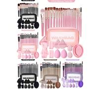 31/23/3 pezzi Set completo di pennelli trucco e spugne per trucco, 20 pezzi set di pennelli trucco, cuscinetti per polvere, pennello sfumatore, pennello per contorno del naso, pennello per illuminante