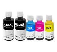 31 32XL Inchiostro Compatibile con HP 31 32 XL per Smart Tank 5108 5105 7305 7605 7005 7006 7008 7306 5106 per Smart Tank plus 570 580 585 670 530 555 655 Stampante (5-pack