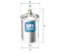 31.505.00 Filtro carburante Ufi
