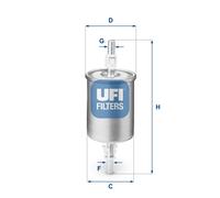31.515.00 Filtro carburante Ufi