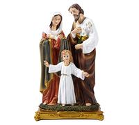 31.5cm Resina Statue Sacra Famiglia, Regalo Religioso Sacra Famiglia con Statua di Gesù Bambino in Piedi, Sacra Famiglia Cattolica Gesù Maria Giuseppe Figurine per Religione e Decorazione Domestica