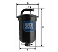 31.694.00 UFI Filtro carburante per DAIHATSU,PIAGGIO