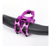 31 8 mm in lega di alluminio Hollow Riser Stem per mountain bike con angolo di 0 gradi e distanza tra i fori 35 mm (viola)