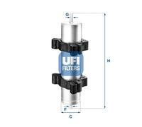 31.824.00 UFI Filtro carburante per BMW