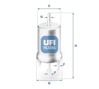 31.832.00 UFI Filtro carburante per AUDI,SEAT,SKODA,VW