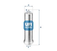 31.851.00 Filtro carburante Ufi