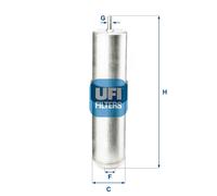 31.857.04 Filtro carburante Ufi