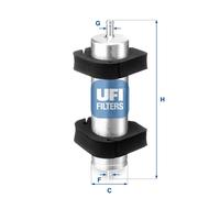 31.950.00 Filtro carburante Ufi