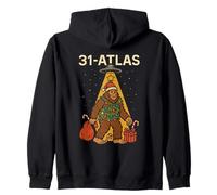 31/Atlas Interstellar Alien Comet Prende Bigfoot Cryptid Felpa con Cappuccio