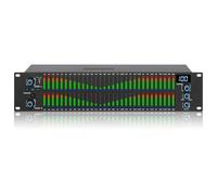 31-Band Digital Stereo Graphic Equalizer with Microphone Feedback Suppressor - Adjustable High/Mid/Bass Frequencies for Recording Studio and Live Performances(Black)