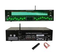 31-Band Graphic Equalizer, Digital Audio Stereo Graphic EQ, with Noise Reduction and 12 Rhythm Patterns, Remote Control, Double 10-segment Tuning, Home EQ Tuning Equalizer