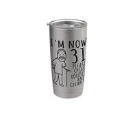 31° Compleanno Per Lui/Uomini | I'm Now 31 Anni | 31 BDay Bicchiere termico in acciaio inox doppia parete