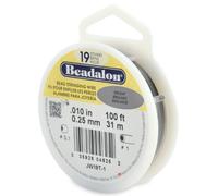 , 31 m Rotolo mestiere Filo Perline Beadalon Filo da 19 Fibre, 0,25 mm di Diametro, Inferno
