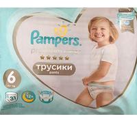 31 Pampiers Premium Care, pantaloni taglia 6, 15 kg