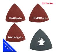 31 PC Levigatura Imbottitura Set Lama Oscillante Multi Attrezzo Fein Porter Cavo