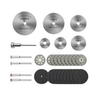 31 Pezzi Di Dischi Da Taglio Diamantati, Mola Abrasiva, Lama For Sega Circolare, Lavorazione Del Legno, Metallo, Compatibile Con Mini Trapano Dremel, Accessori For Utensili Rotanti