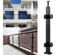 31" to 51" Stainless Steel Glass Balustrade Railing Post - Complete Kit for Decks and Balconies(Sapphire,Height 95cm)