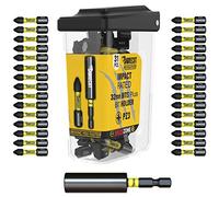 31 x SabreCut SCRPZ33231B 32mm PZ3 e 60mm Portapunte a percussione Set di punte per cacciavite a percussione magnetica Pozi Pozidriv a estremità singola compatibile con Dewalt Bosch Makita e altri