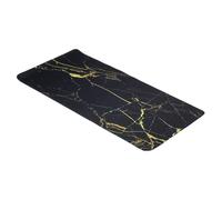 31"x16" Scrivania Tappetino Protezione,Gomma Antiscivolo,Nero Marmo Texture