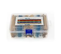 3120pcs/Box 156Value x 20pcs 1% 1/4W Metal Film Resistor Kit 1R-10M Ohm Component Pack CZAOINCU(With Box)