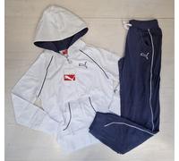 3129 PUMA TUTA RAGAZZA BAMBINA FELPA CON CAPPUCCIO PANTALONE TRACKSUIT 822189 02