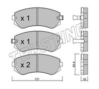 313.0 TRUSTING Kit pastiglie freno, Freno a disco per NISSAN