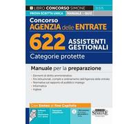 Concorso Agenzia delle Entrate. 622 assistenti gestionali. Categorie protette. Manuale per la preparazione