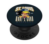 314 STL Day | St. Louis Afro Queen Spirit PopSockets PopGrip Adesivo