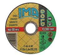 31454 Q.TA' 50 IMA DISCO P/CERAMICA GOLD PIANO D 115X1,6 MM