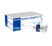 3150 Asciugamani Piegati A V Paperblu 15 CONF. da 210 2 VELI CELLULOSA 21x21,5cm