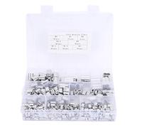 315pcs Aluminum Crimping Loop Sleeve Set | M1.2 to M6 Wire Connectors | Double Loop Design for Electrical/Automotive/DIY | Hardware Parts with Storage Case
