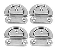 316 - Cuscinetto pieghevole in acciaio inox per barche, con occhiello a D, lampada a D di qualità marina, robusta lampada pieghevole con superficie lucidata, 8 mm (4 sold per pezzo)