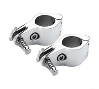 316 Marine Grade Barca in acciaio inox Bimini Top Fitting Ganascia incernierata Scorrevole Rail Mount Hardware 2 Pcs Deck Cerniera Artiglio Scorrevole Eye End Accessori Set per Yacht 22/25/30 32/38mm