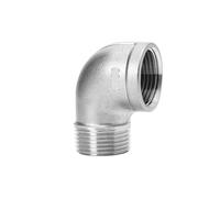 316L Stainless Steel 90 Degree Inner and Outer Wire Elbow Right Angle Pipe Joint Thread Water Pipe Accessories 4 Points 6 Points(G2-1/2) Plumbing Fittings